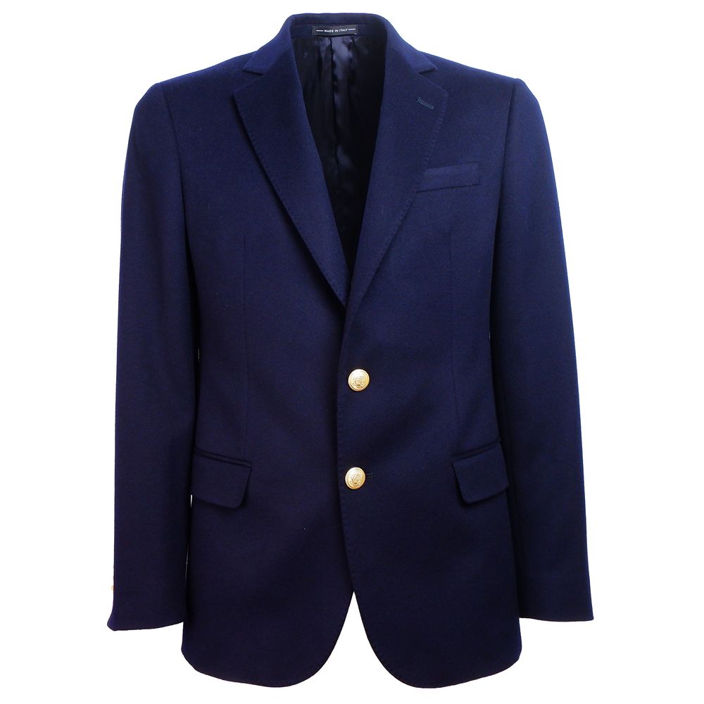 Made in Italy Blue Wool Blazer